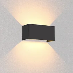 Lámpara de pared moderna nórdica 12W 24W IP65 lámparas LED impermeables aplique de pared interior exterior sala de estar porche lámpara de pared del dormitorio