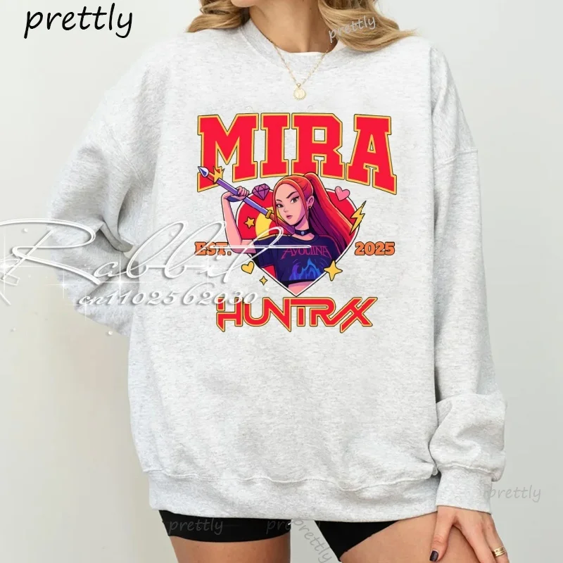 2025/26 الخريف/الشتاءNewFashionable MatchingKpopDevil Hunter الكبار والأطفال الوالدين والطفل قميص طويل الأكمام ضروري للارتداء