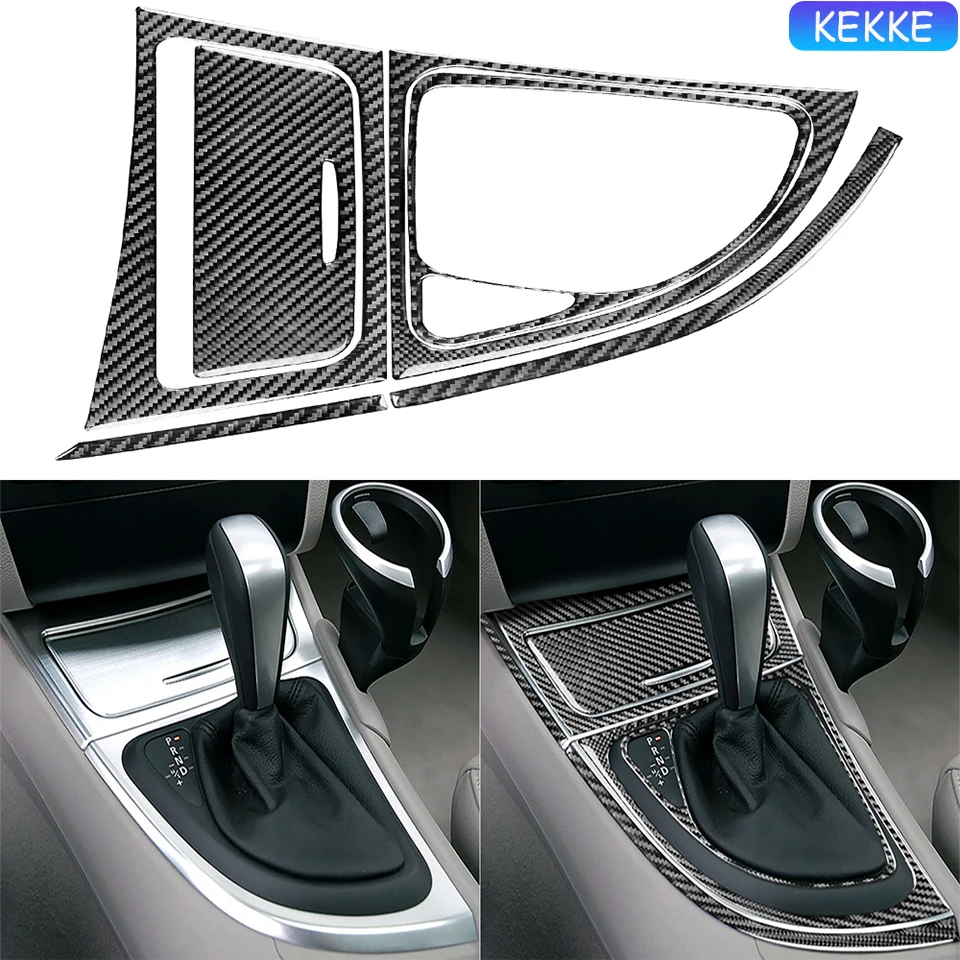 

Carbon Fiber Automatic Transmission Car Shift Panel Frame Stickers Protection Cover For BMW 1 Series E81 E82 E87 E88 2008-2013