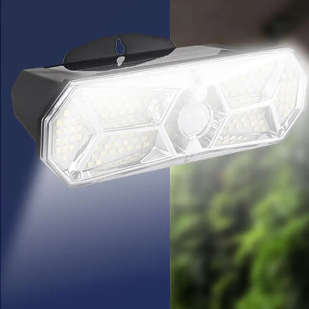 

Intelligent Sensing Wall Light Solar Powered LED Yard Lamp Waterproof Black Outdoor Premium Material Durable Life Motion