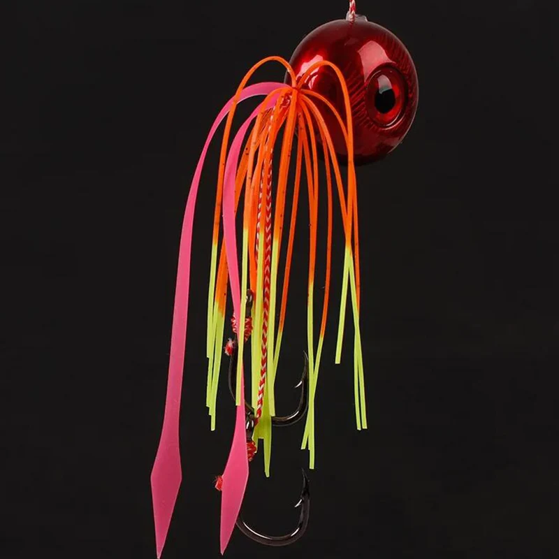 60g 100g 150g  200g Tai Kabura Slider Jig Sinker Lead Jigging Lures Tai Rubbers Red Snapper Deep Sea Fishing Baits Boat Angling
