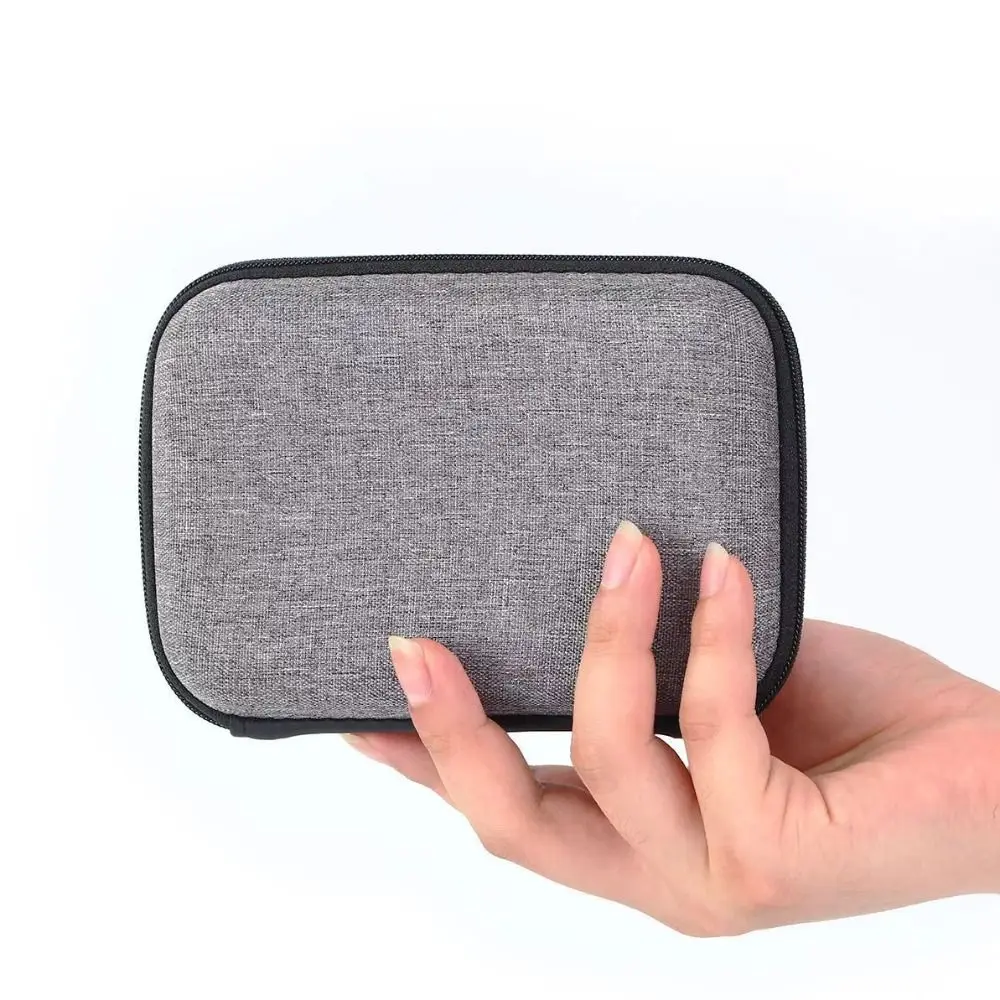 New Portable Zipper Earphone Case Bag Multifunctional Protective Digital Storage Bag Shockproof Mini Mini Storage Pouch Cable