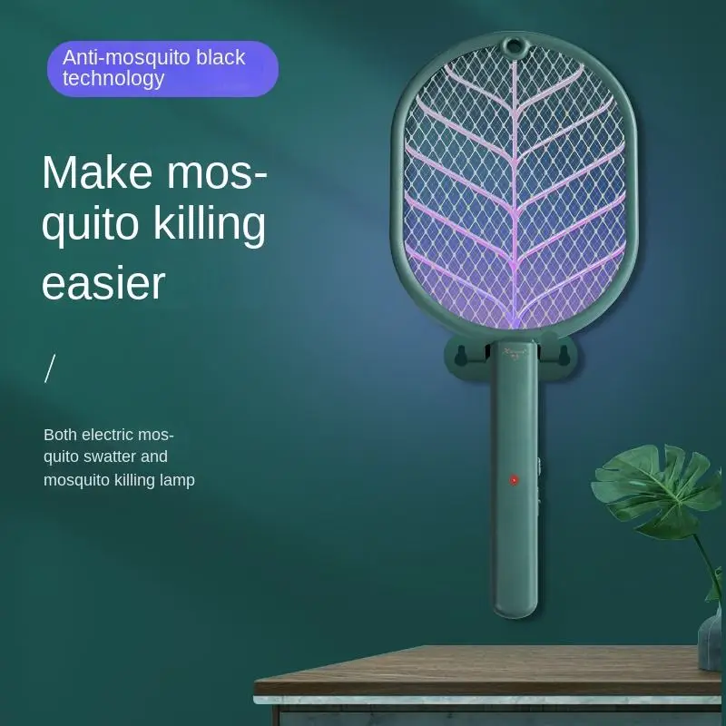 

UV Light Bug Zapper 2700V Electric Mosquito Killer 2-in-1 Fly Swatter Trap USB Rechargeable Mosquito Racket Insect Killer Bat