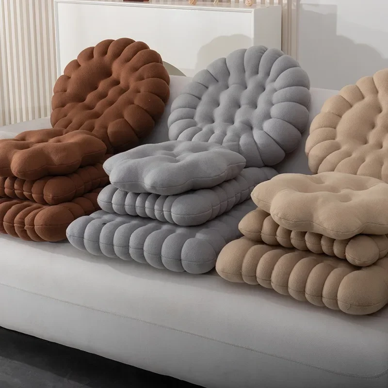Sitting Biscuit Cushion Soft Shape Cushion Decorative Pillow Sofa Chair Car Seat Pad Outdoor Cookie Tatami Back Cushion