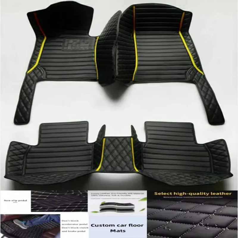 

5D leather waterproof Custom Car Floor Mats For Jeep Renegade Auto Carpets Foot Coche Accessorie liners