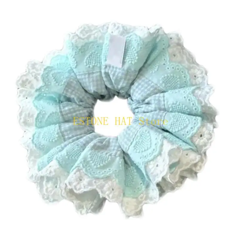 49MF مرنة الدانتيل تقليم حبل الشعر ناعم مرنة الحبل للمرأة الفتاة استخدام ذيل الحصان