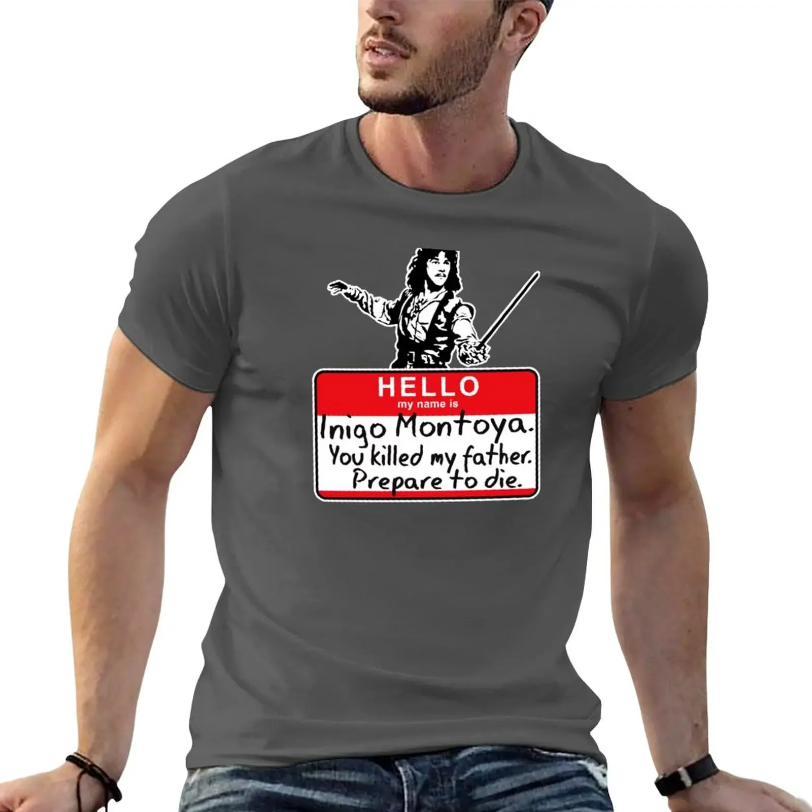 Hello My Name Is Inigo Montoya T-Shirt customs design your own plus size tops mens graphic t-shirts funny