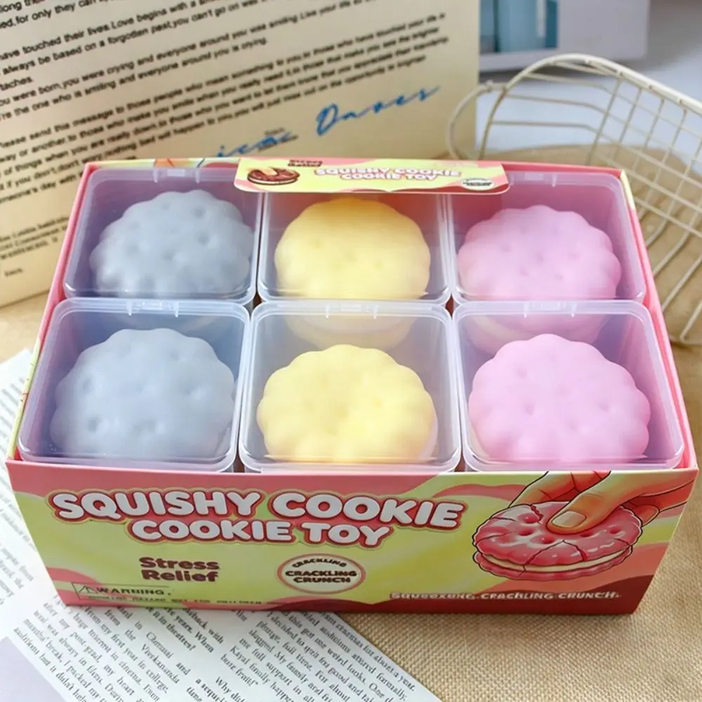 Cookie Wax Cracking Squeeze Satisfying Sound Butter Soap Crunch Squishy Non-bounce Handmade Crispy Feel Squishy Adults