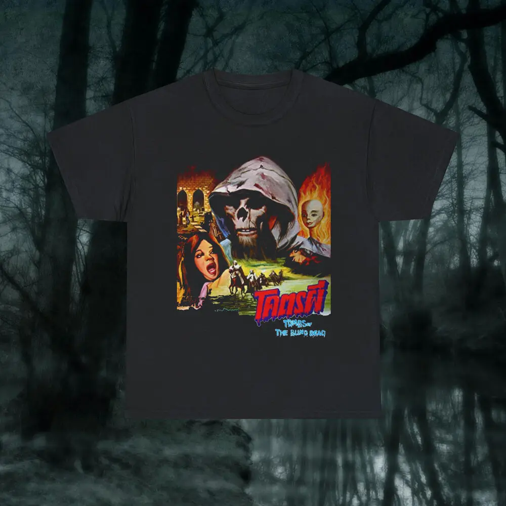 Tombs Of The Blind Dead Adult T-shirt Shirt Big Sizes Available  Tees High Quality 100%Cotton Short Sleeve