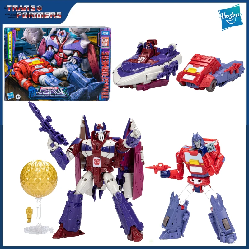 

Spot Transformers HP Birth of a Hero Titanium Master &Orion Pax Set Anime Character Figure Model Toy Promotional Gift Collection