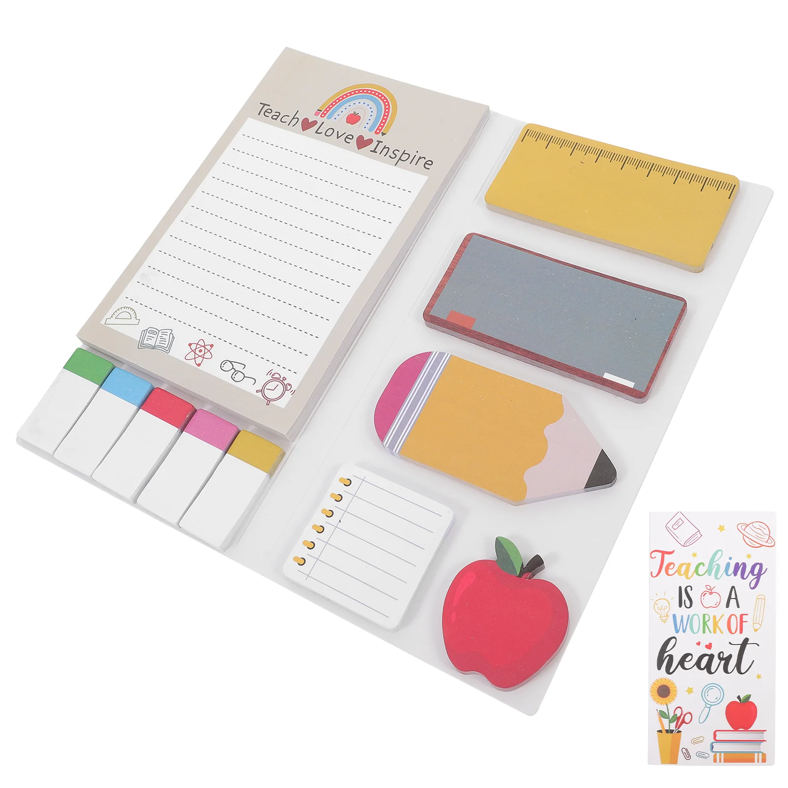 Cartoon Pad Self-adhesive Memo Pads Adorable Stickers Tear-off Office