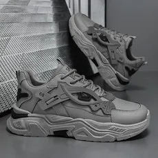 

Дышащая модная обувь для папы в стиле Mecha, повседневная мужская обувь с низким берцем