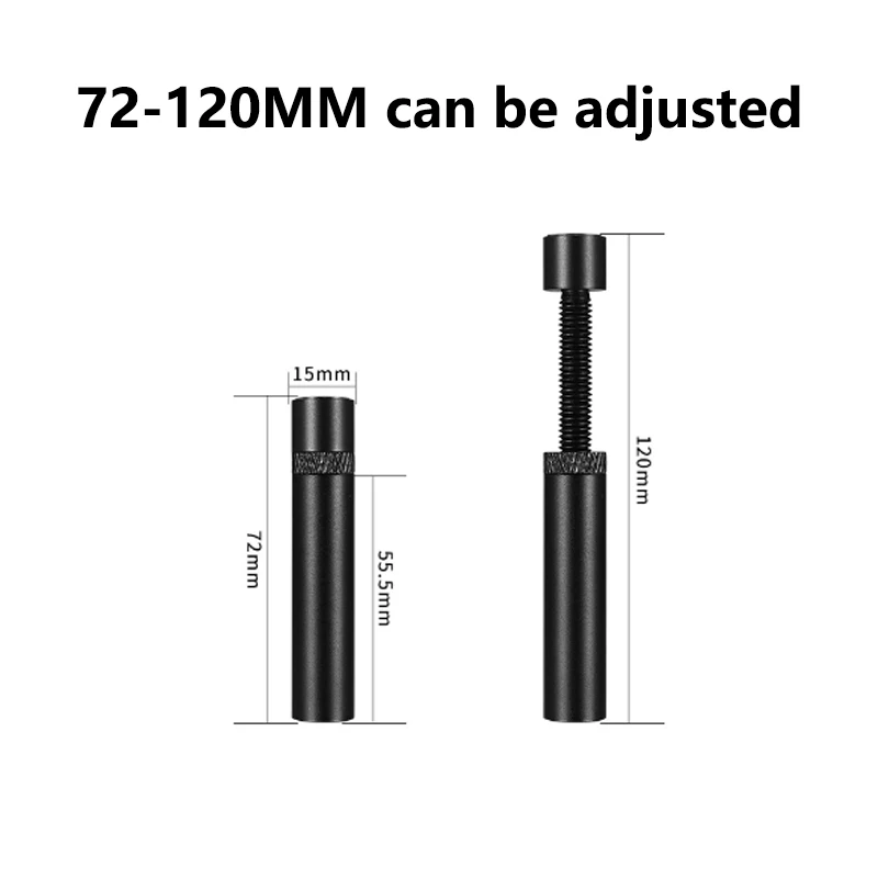 Soporte de aluminio para GPU, soporte giratorio telescópico Vertical, soporte magnético para tarjeta de vídeo, soporte para tarjeta gráfica, 26-120mm