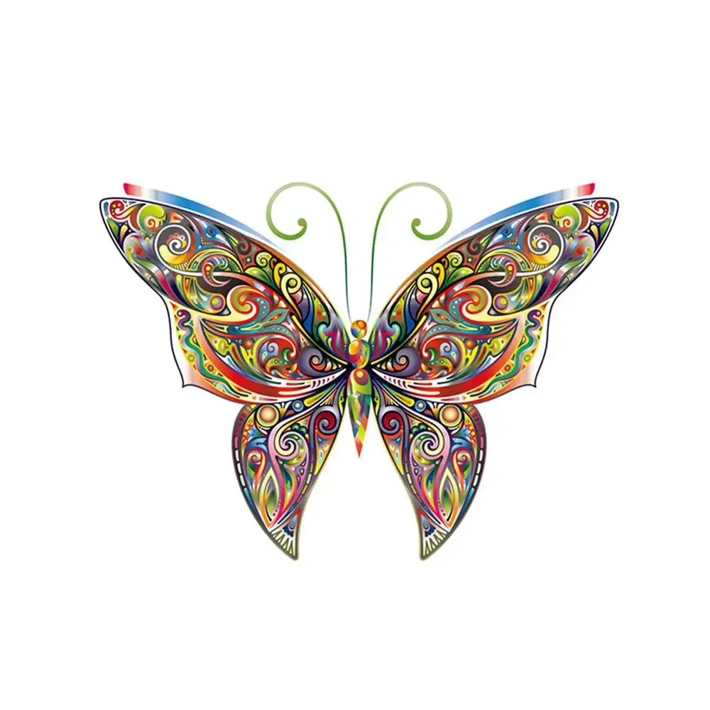 

Creative Beautiful Colorful Butterfly Car Stickers PVC Body Window Applique Laptop Decoration High Quality Waterproof Auto Decal