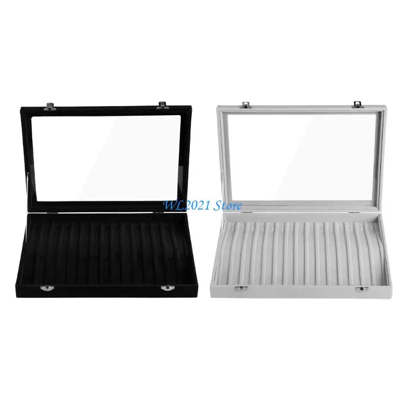 

G5GC Velvets Jewelry Display Tray With Nonslip Bottom Multiple Use For Various Accessories Sturdy Materials