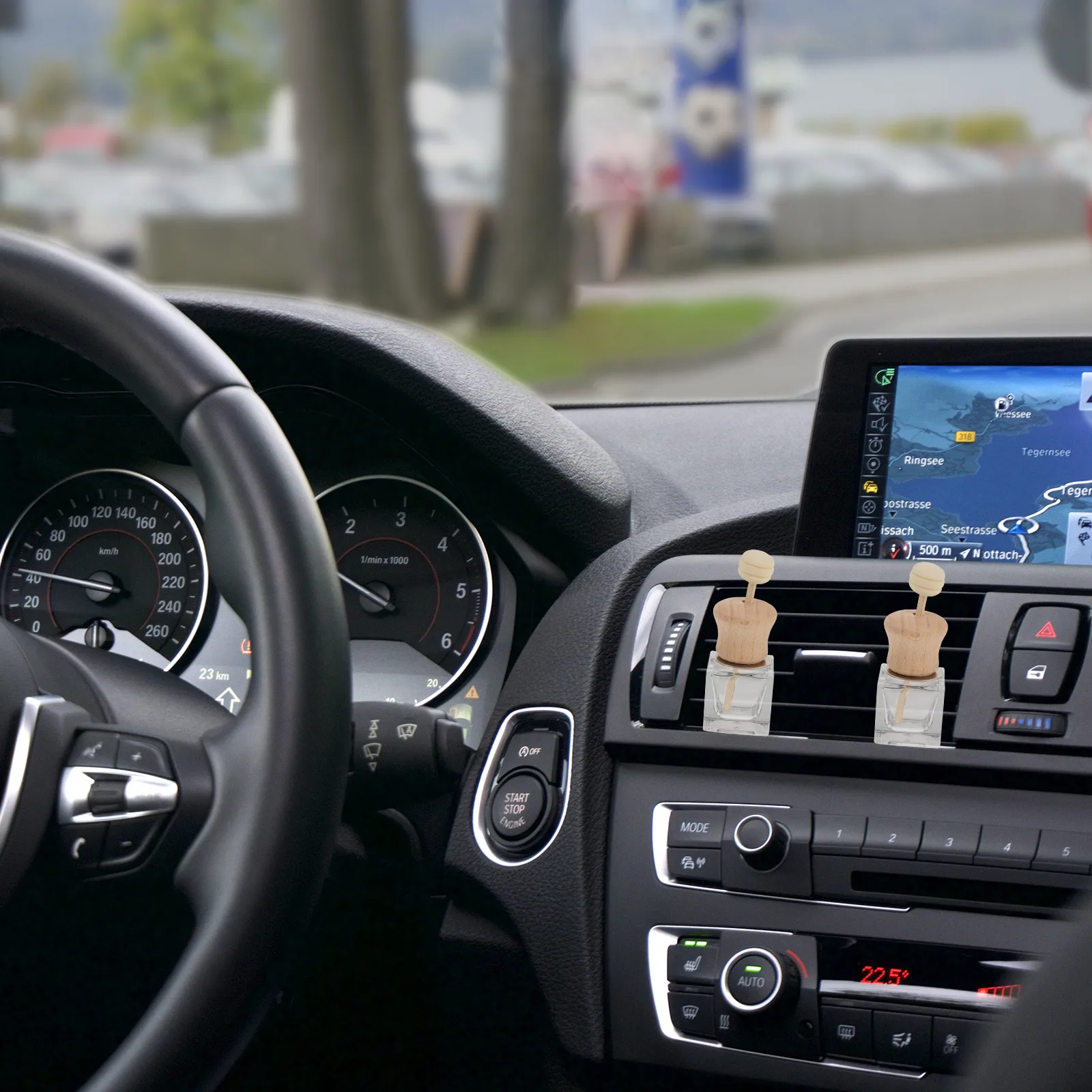 

6Pcs Car Aroma Diffuser Bottle Vent Decoration Fragrance Ornament Refillable Perfume Container for Freshening System