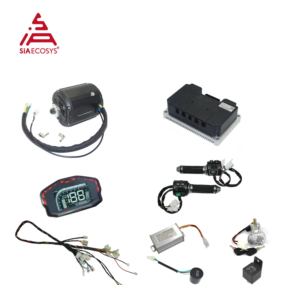 QSMOTOR New Arrival 138 4000W 90H 7500W Max Continuous Power 72V 110KPH Mid Drive Motor Fardriver ND72680 Kits Motorcycle Motor