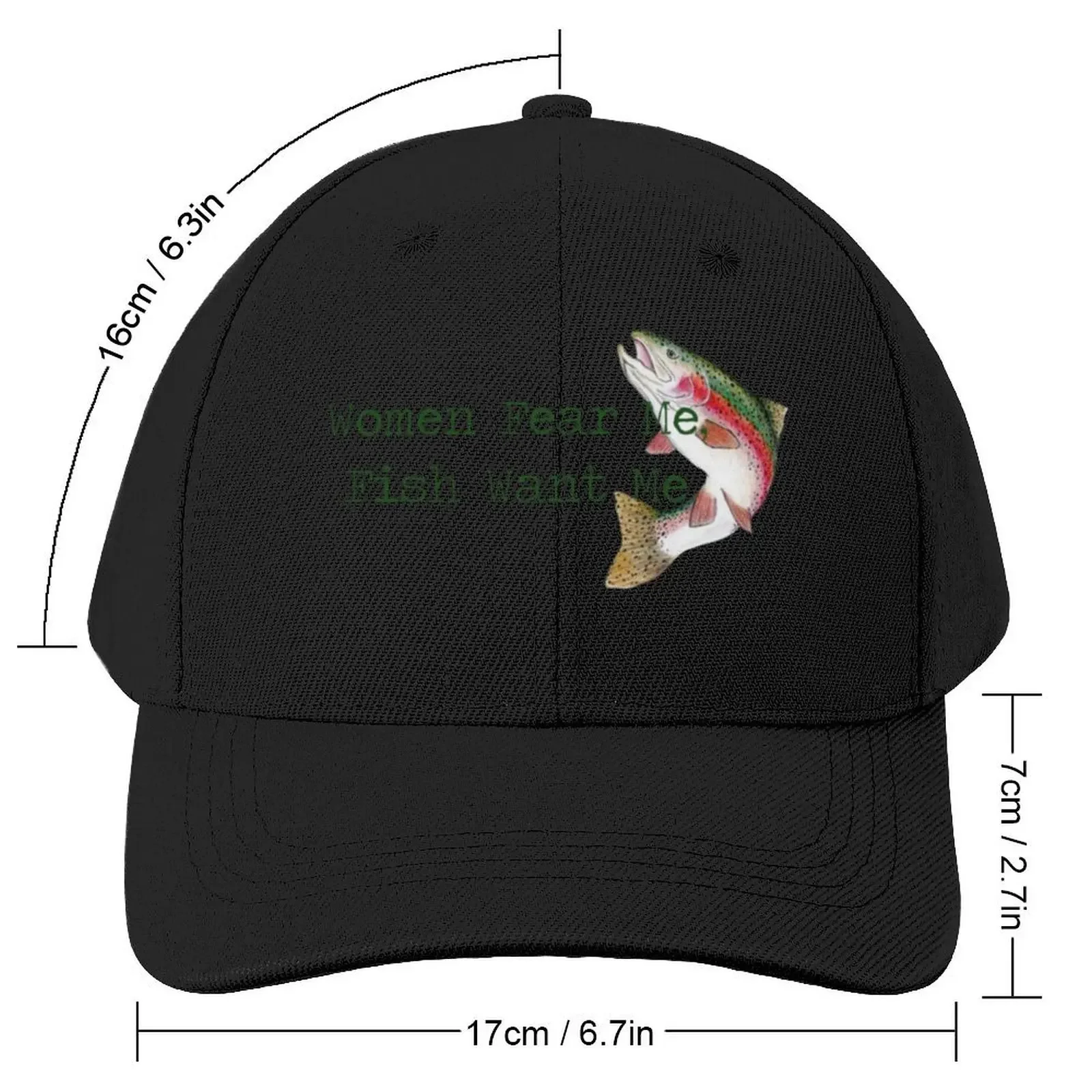 “Women Fear Me, Fish Want Me” Baseball Cap Hood Cosplay Women's Men's