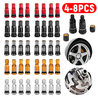 4pcs Car Tubeless Wheel Tyre Valve Stems Universal Metal Car Motorcycle Tubeless Wheel Tyre Valve Stems Caps