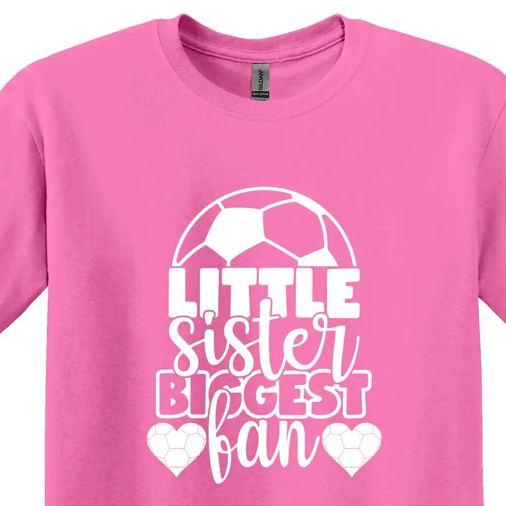 Custom Soccer Sister T Shirt Little Biggest Fan S For Sports Outfit Game Day