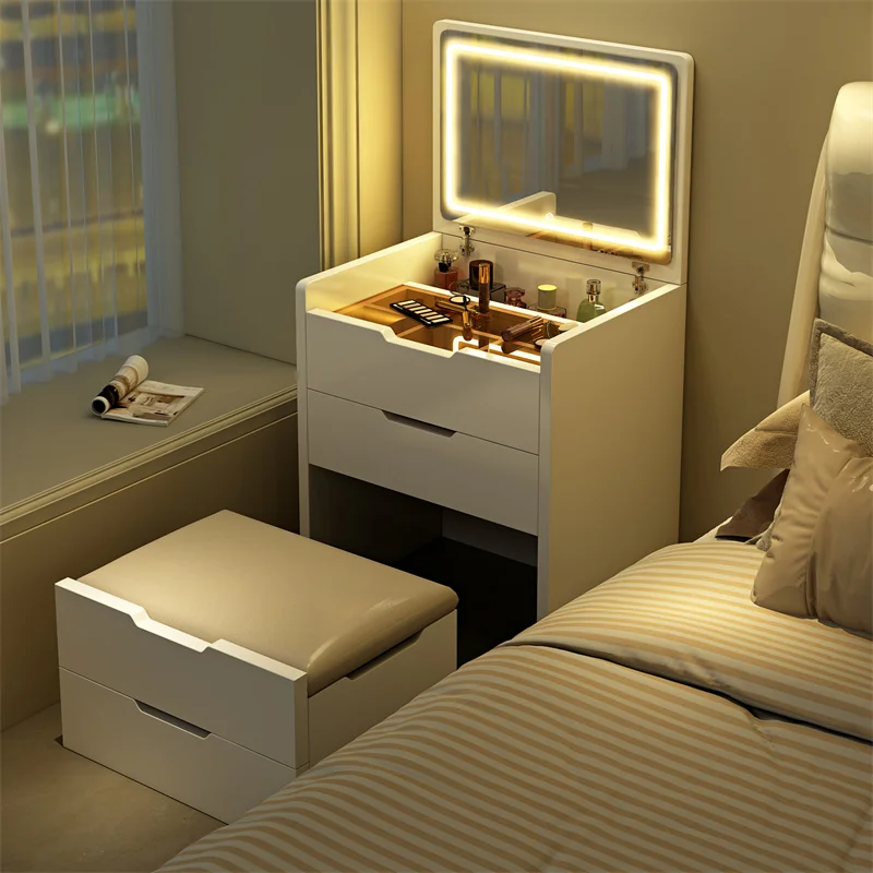 

Luxury Girls Dressing Table Lights Aesthetic Kawaii Set Dressing Table Bedroom White Espejos De Pared Para Dormitorio Furniture