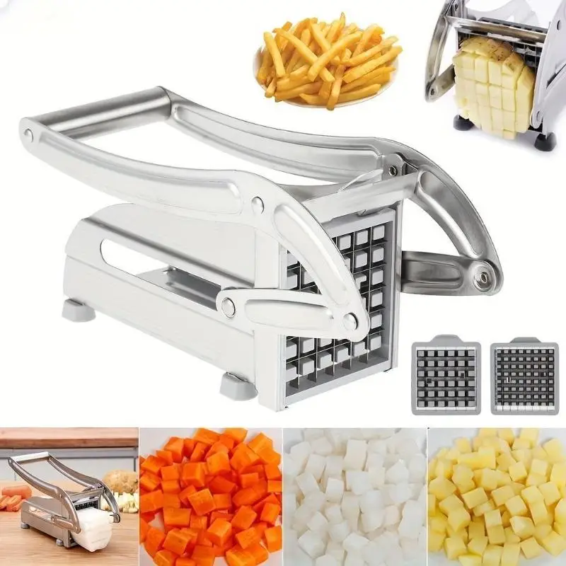 [MA]Stainless Steel Potato Cutter French Fry Chipper Vegetable Slicer Home Kitchen Tool For Carrot Cucumber[MA]