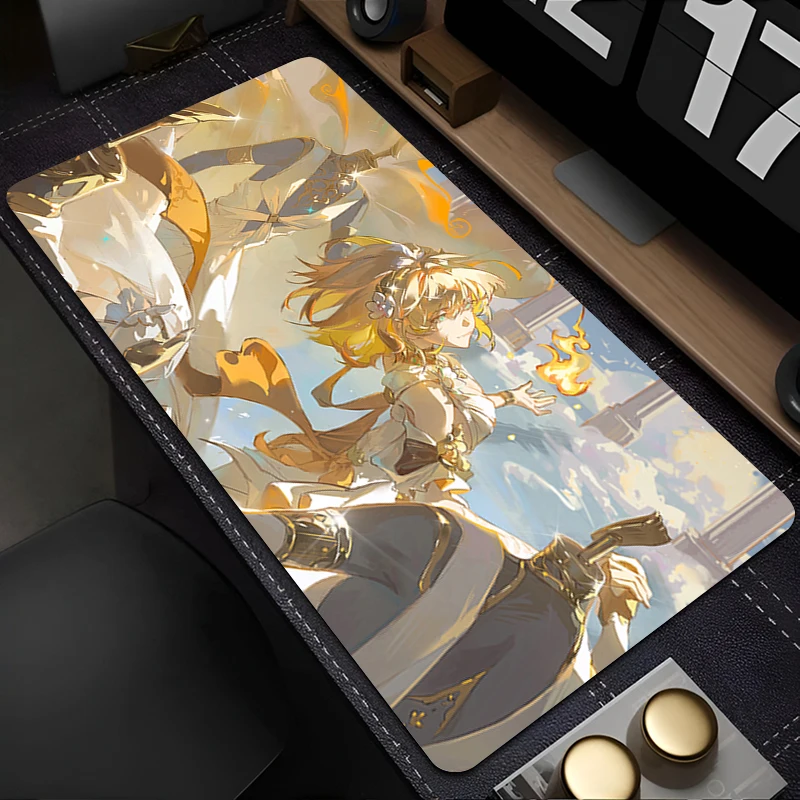 

Mousepad Gaming Mouse Pad PC Accessories Non-slip Anime Honkai Star Rail Aglaea Keyboard Pad Large Desk Mat Rubber Extended Pad
