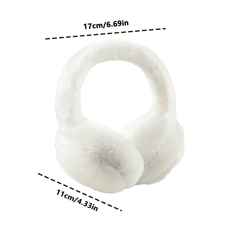 1PC Earmuffs foldable ear muffs winter ear bag warm ear cover windproof anti-freezing ear muffs plush ear warmer full plush