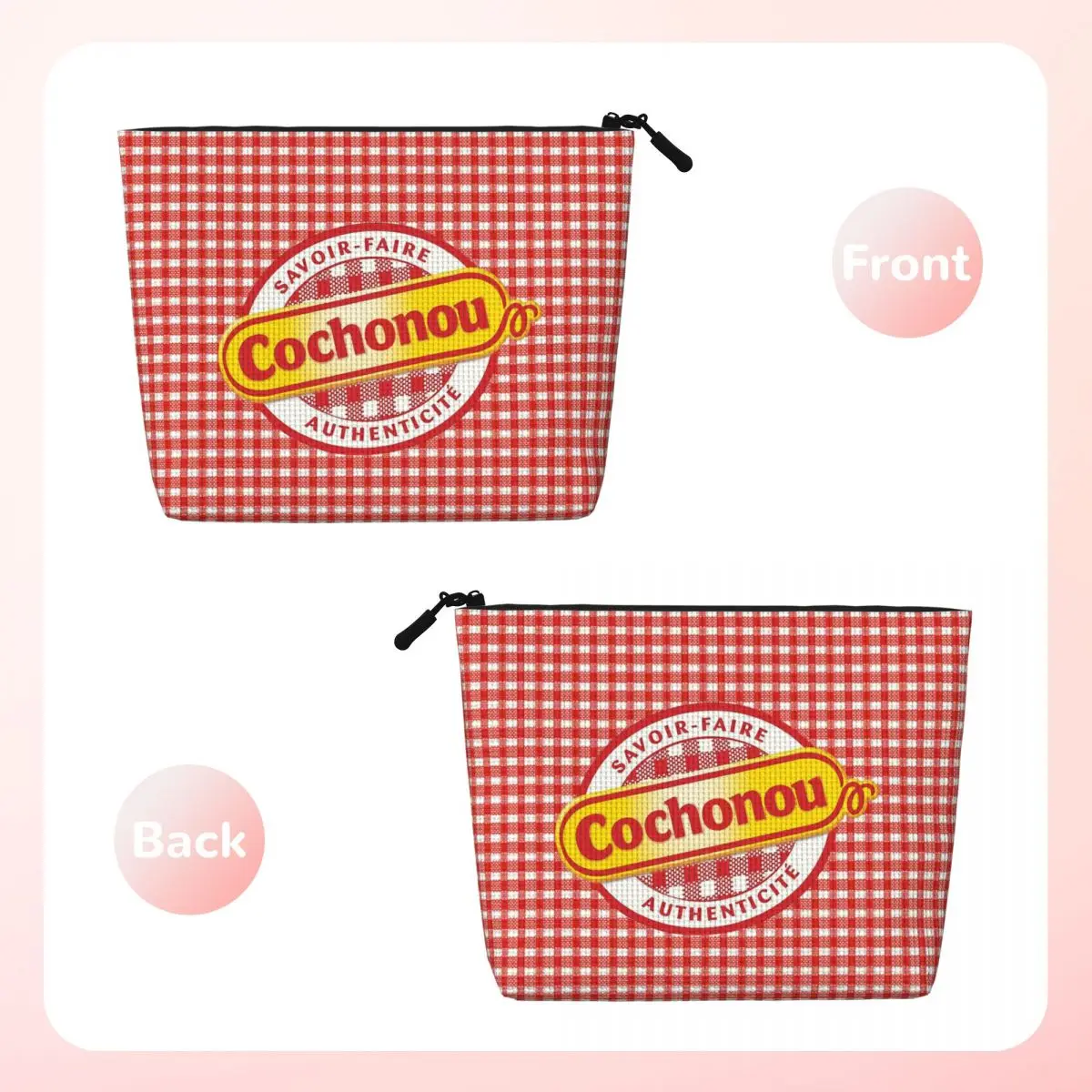 COCHONOU Fashion Women Sweet Cosmetic Bags Makeup Large Purse Bag Zipper Pouch Daily Outdoor Activities Travel Organiser