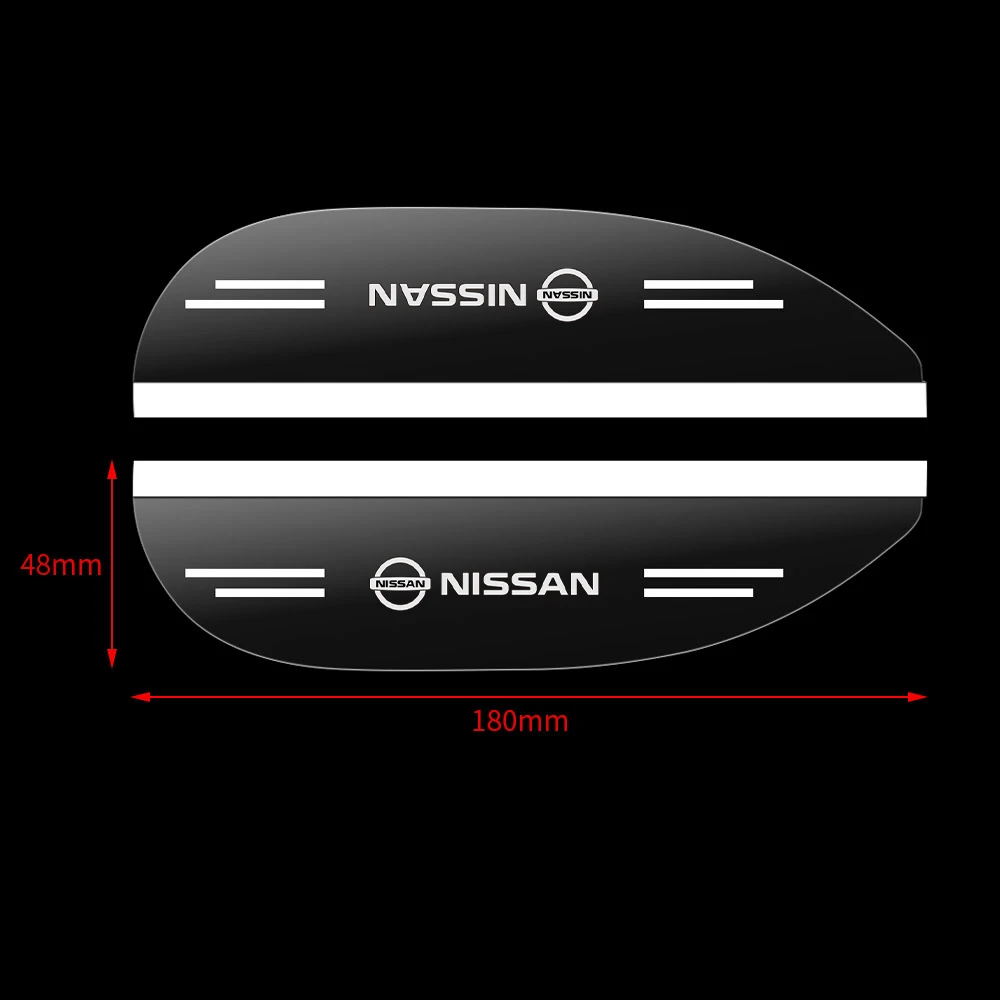 2 adet araba dikiz aynası yağmur kaş gölge yağmur geçirmez kapak vizör aksesuarları Nissan Nismo Tiida GTR Almera X-trail Qashqai