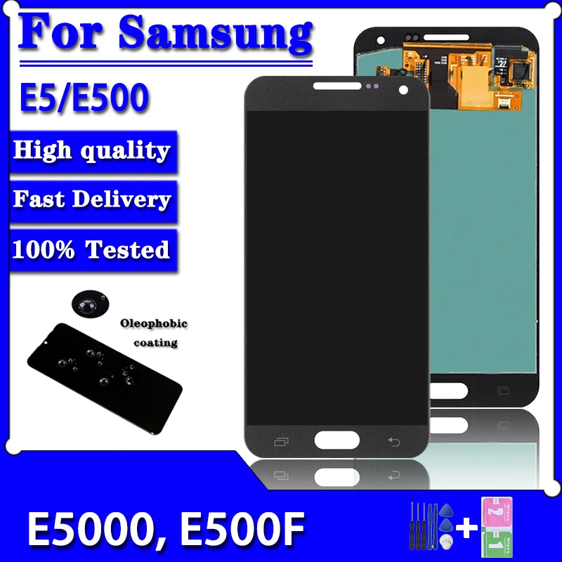 Super AMOLED For Samsung E5 LCD E500 E500F E500H E500M Display Touch Screen Digitizer Assembly Replacement