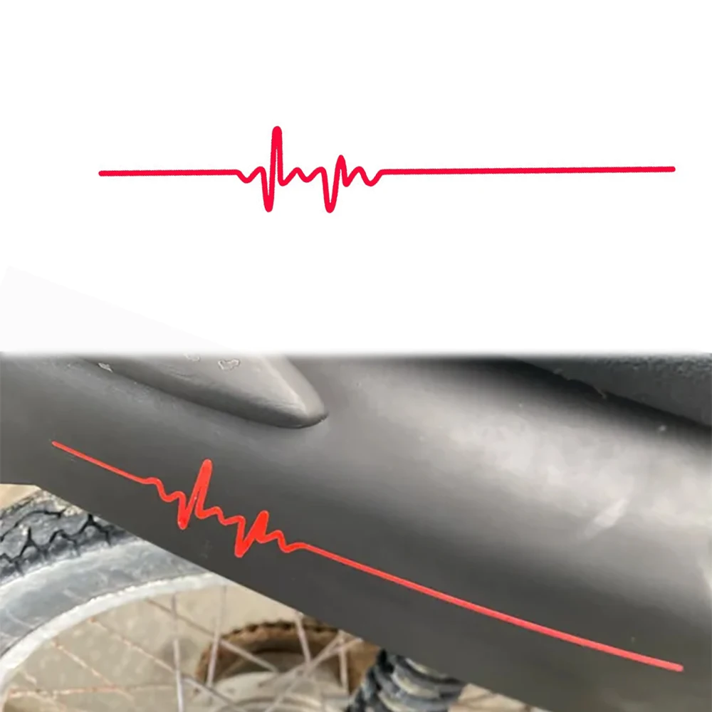 1PC Heartbeat Trackpad Motorcycle Sticker Waterproof DIY Fuel Tank Side Panels Fairing Durable Vinyl Decals Motorbike Decoration