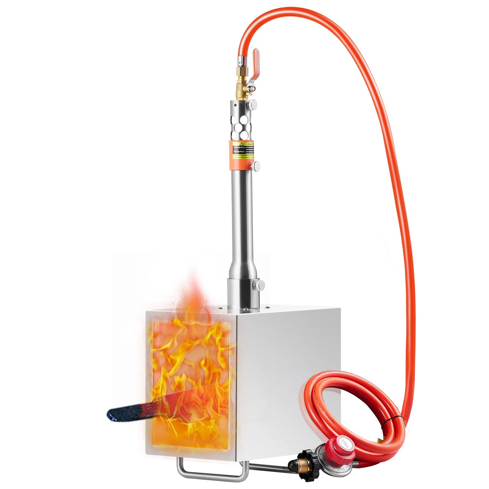 

Melting Furnace Portable Propane Forge, 1 Burner Farrier Forge, 2600℉ Tool and Knife Making Blacksmithing Gas Forge for Metal