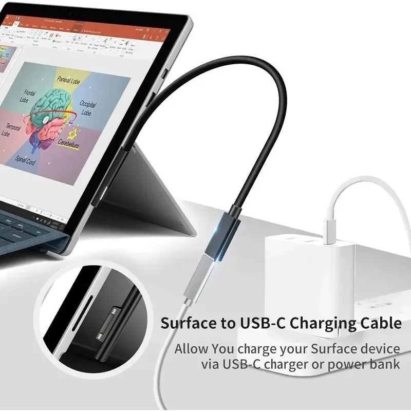 For RT2 Pro2 12V2A/3.6A for SURFACE Connect ToType-C Charging Cable Compatible
