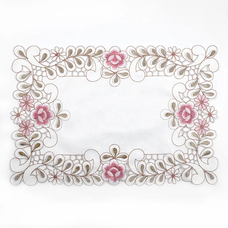 Europe Dust Cover Lace Table Cloth Bed Runner Embroidered Coffee Table Flag Table Runner Home Fabric TV Cabinet Tablecloth