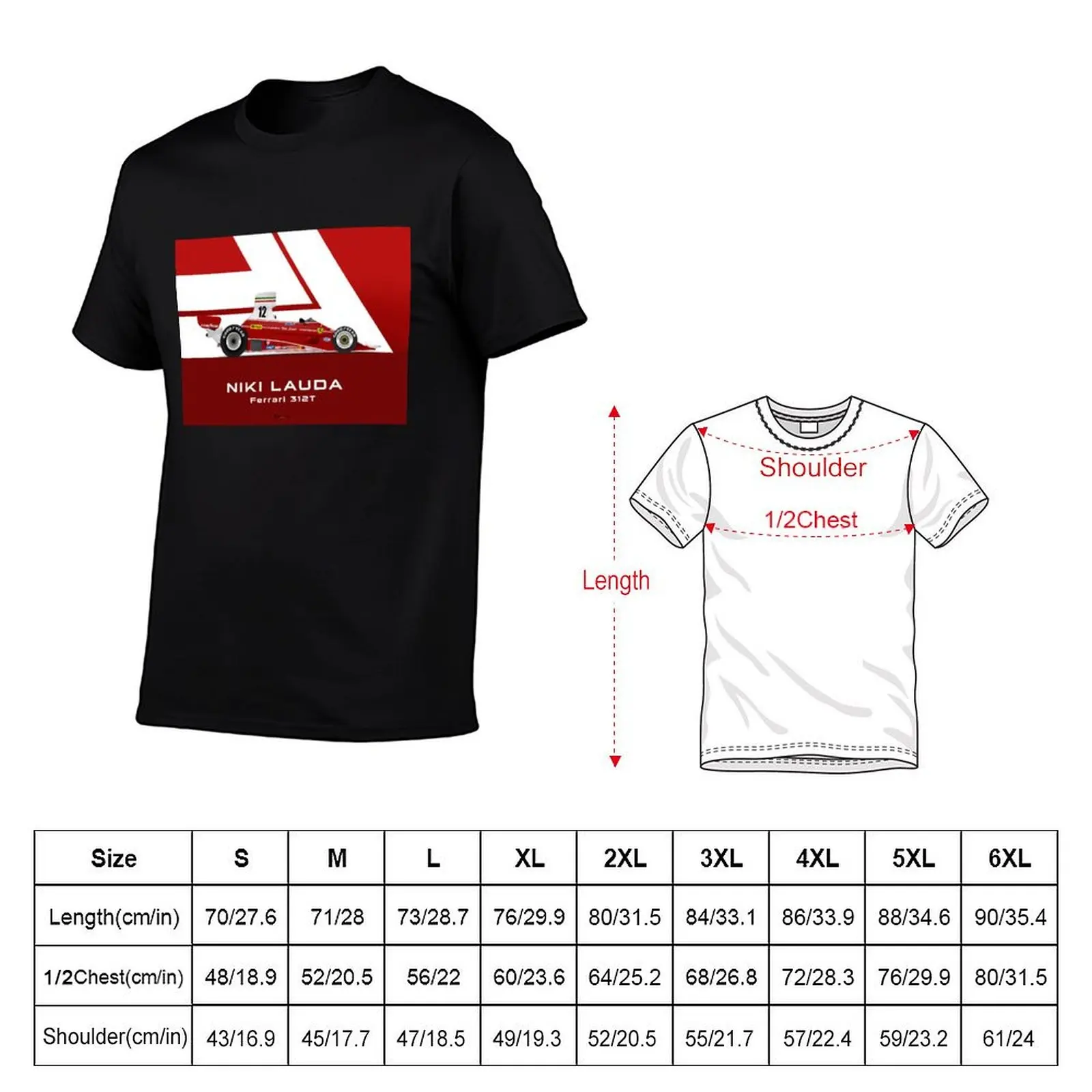 Niki Lauda - 312T T-Shirt man t shirt summer top street wear clothing for men