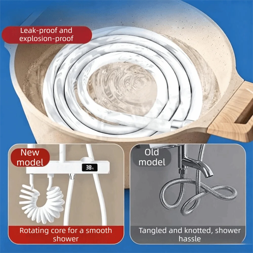 Big Panel Design Handheld Shower Head Extra-Wide Large Panel 7 Modes Massage Shower Head Flexible Silicone Nozzles