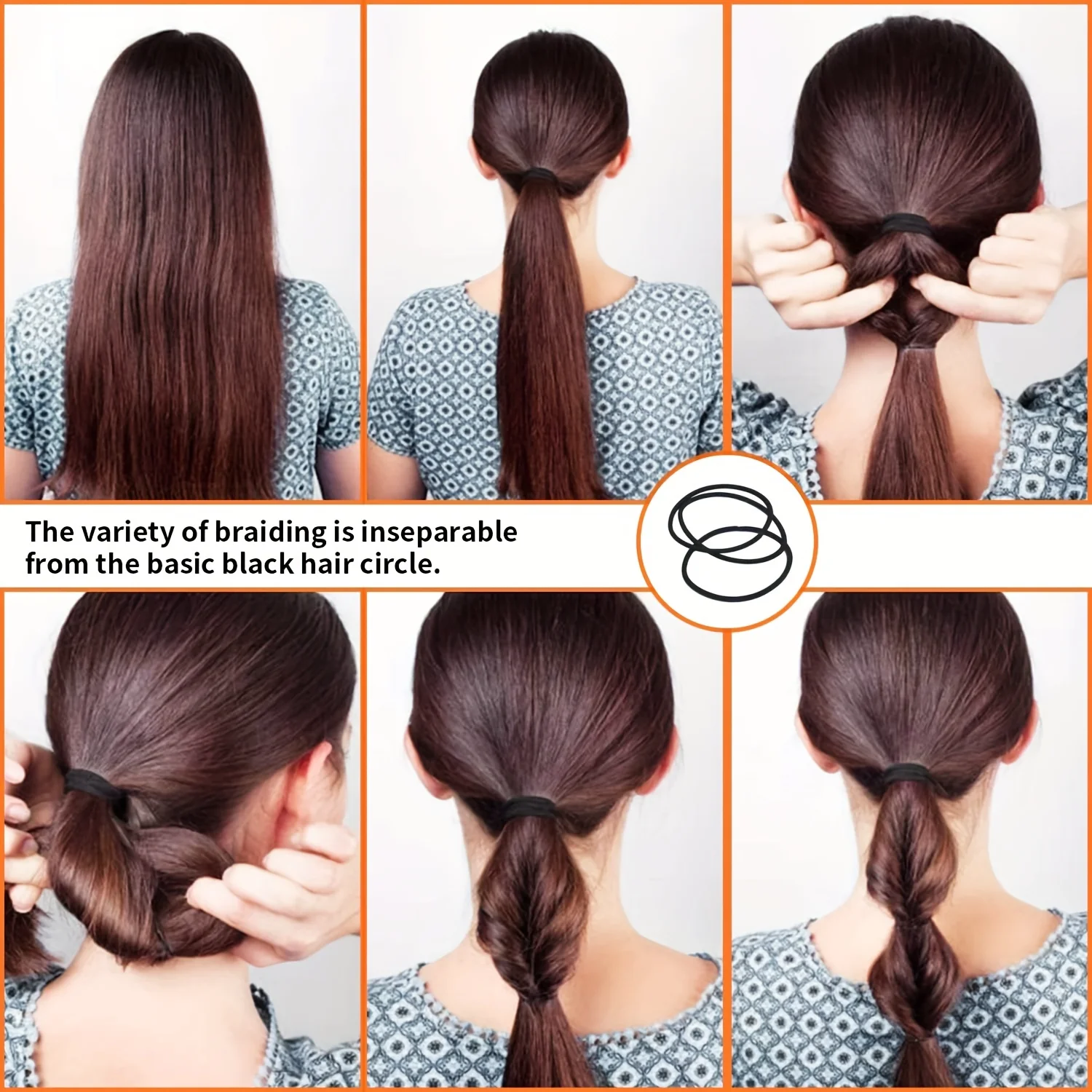 20/30/50/100pcs Women hair accessories Black Simple girl Elastic Hair Ropes Durable Hair Rings Casual Ponytail Hair Scrunchies