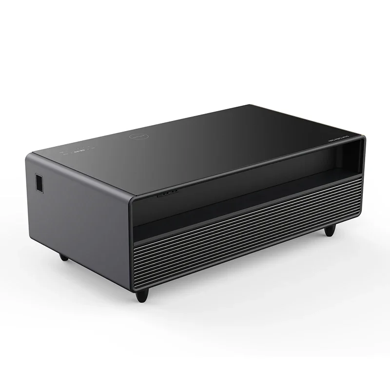 Coffee table with refrigerator and speakers Smart coffee table with refrigerator built-in speakers Wireless charging