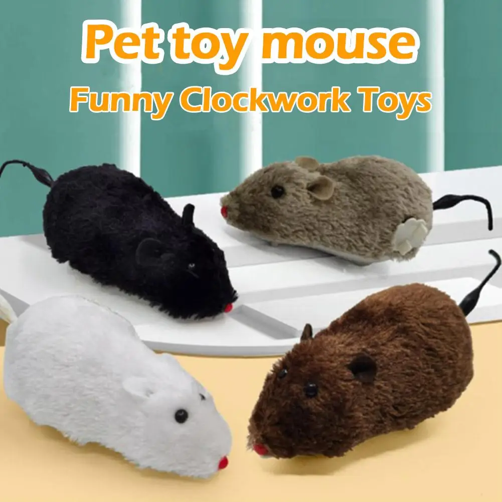 

Cat Toy Simulated Mouse Interactive Cat Toys Cat Training Pet Supplies Teaser Mouse Toy Toys Accessories Pet Clockwork Cat R6N1