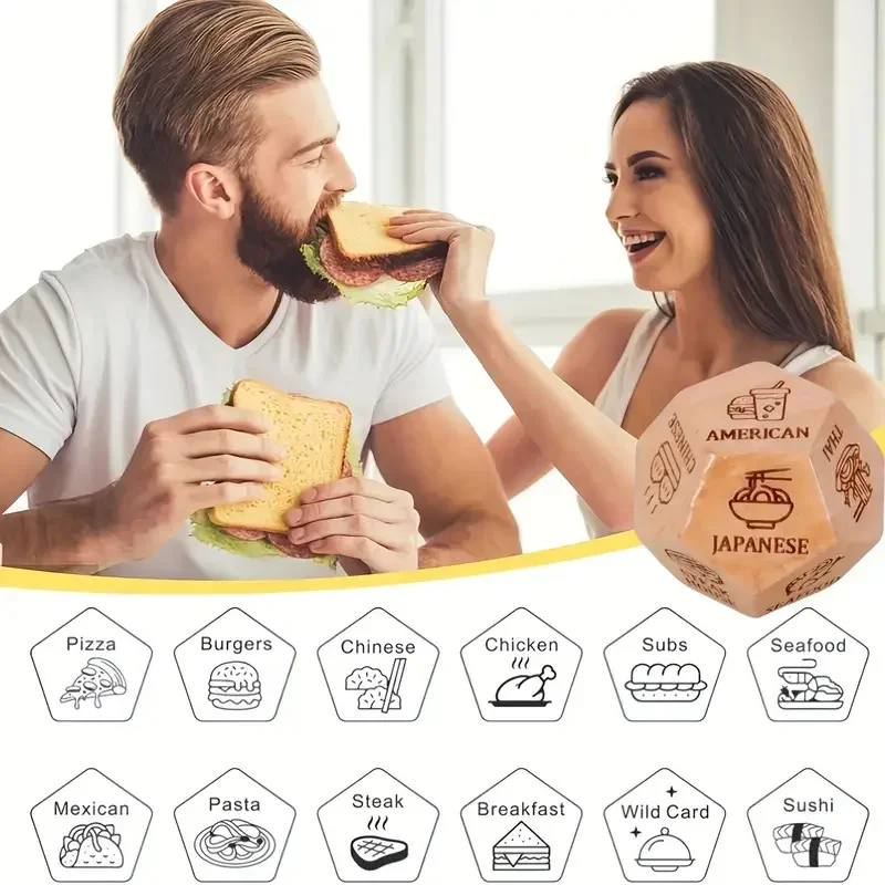 Food Determines Dice Romantic Couple Game For Date Nights And Celebrations Anniversary Valentine s Day Birthday And Christmas Gi