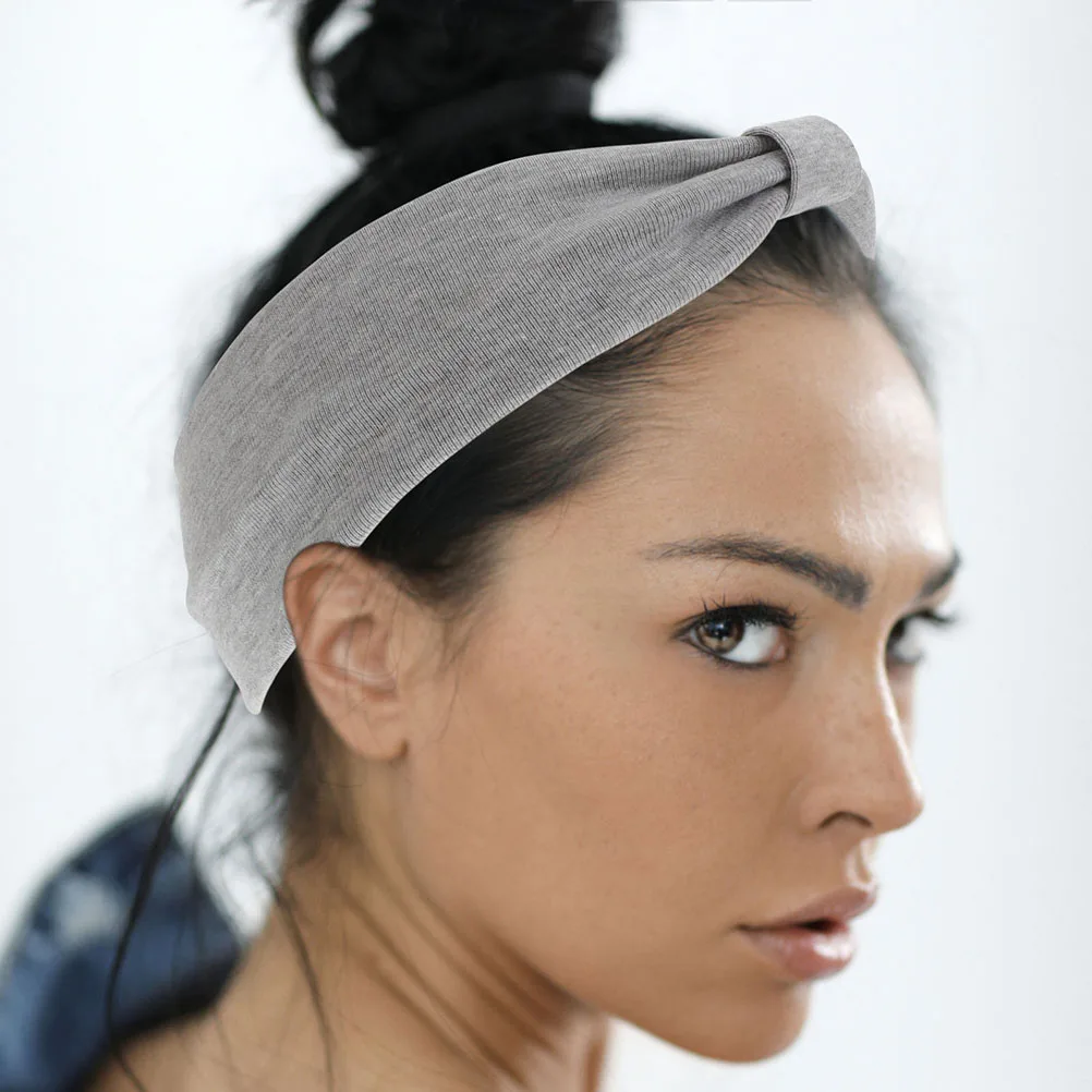 

Knotting Elastic Headband For Women Breathable Sweatband Stretchy Yoga Headbands Running Sports Hair Bands Unisex Multi-Function