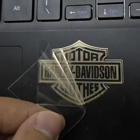 रेट्रो पर्सनालिटी मेटल लोगो हेलमेट स्टिकर मोटरसाइकिल बॉडी स्टिकर हार्ले डेविडसन इलेक्ट्रा ग्लाइड 1250S PA1250 एक्सेसरीज़ के लिए 10 best sales हार्ले स्टिकर - №6
