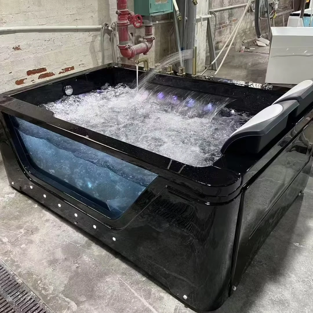 

Modern Indoor Single Massage Hot Tub Jacuzzier And Baths Soaking Whirlpools Bathtubs For Bathroom / Hotel
