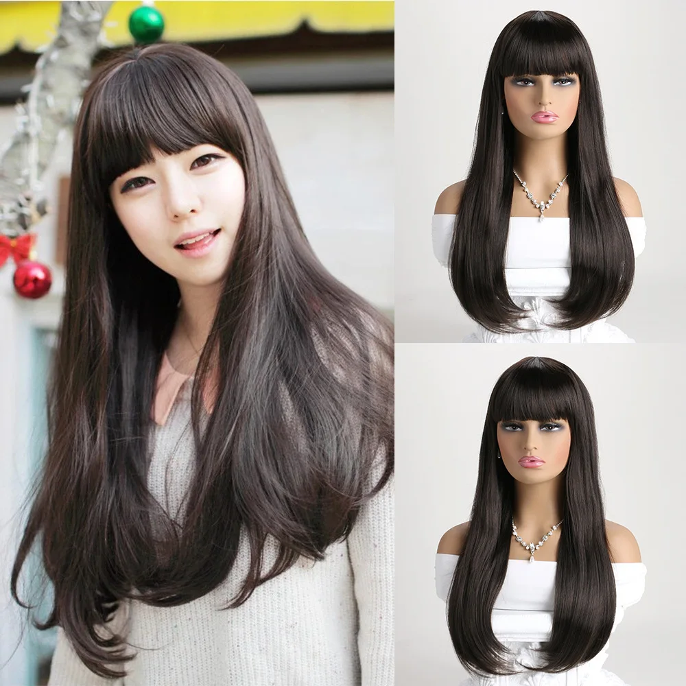 Stylish Synthetic Long Wavy Wig for Women, Natural Looking Fluffy Lifelike Hair, Loli Curl Bob Wig Cap, Party Cosplay Daily Use