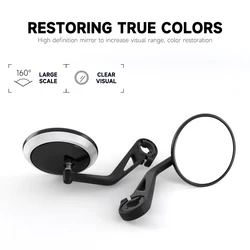 Motorcycle CNC Handlebar Handle Bar Rearview Side Mirrors Bar End Mirror Kit For Street Trident 660 Bobber T120 Daytona 660 675