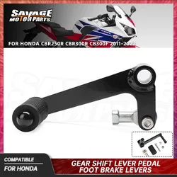 Left Shift Lever For HONDA CBR300R CBR250R CB300F 2011-2022 Motorcycle Accessories Gear Shifter Pedal Peg Footrest CBR 250R 300R