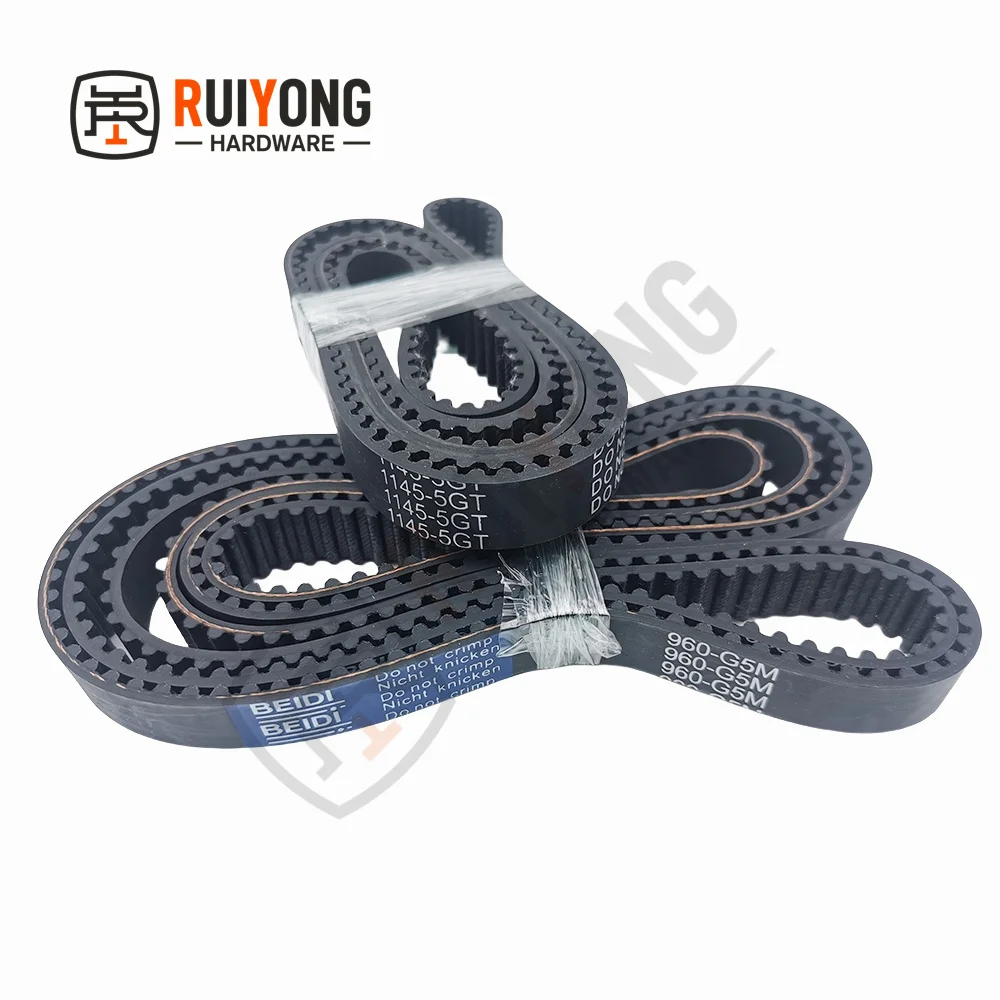 5GT High-Quality Rubber Timing Belt Perimeter 575/580/600/620/625/675/680/695/700/710/725mm Width 10/15/20/25/30mm G5M Belt