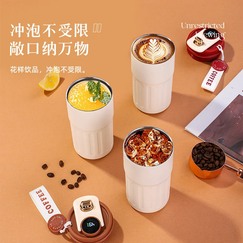 Stainless Steel Coffee Tumbler 316 Insulated Thermos Mug for Men Women Students Large Capacity