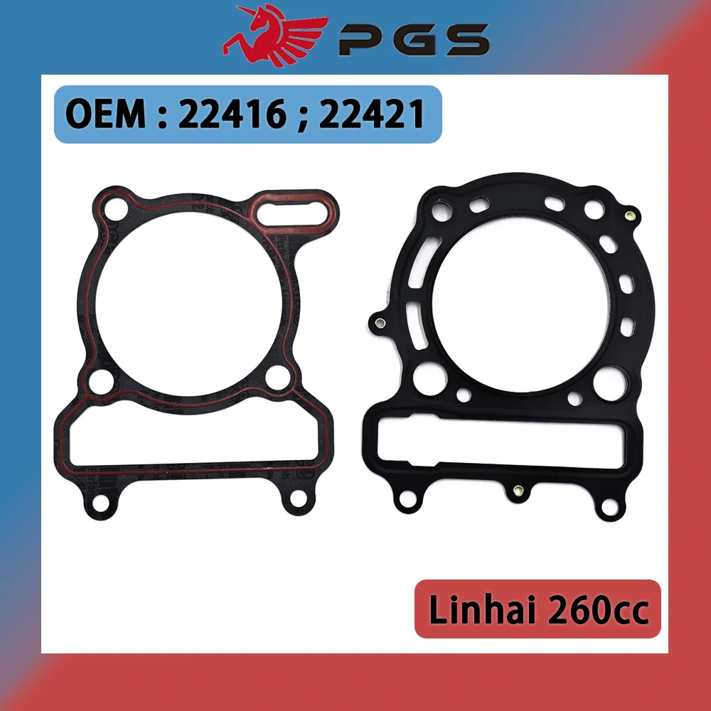 Cylinder Head Piston Gasket Top End Kit 22416 22421 For Linhai 260 LH260 Linhai 260cc